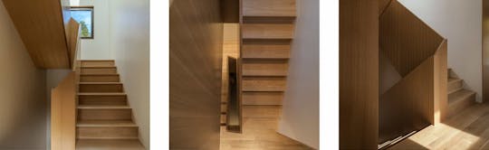 Fifth Street Passive House stairway views